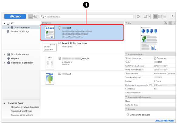 Registro de datos de contenido