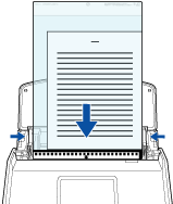 Chargement d'un document dans le ScanSnap