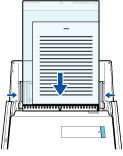 ScanSnapに原稿をセットする