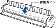 排出ガイドを閉じる