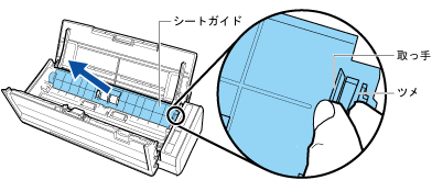 シートガイドを取り外す