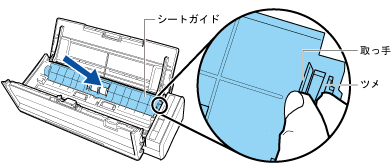 シートガイドを取り付ける