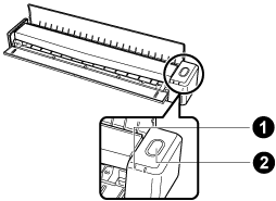 De wifi-indicator en de [Scan/Stop]-knop