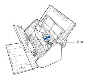 De bus draaien