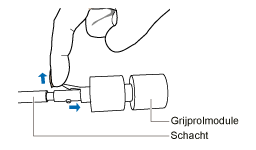 De grijprolmodule verwijderen