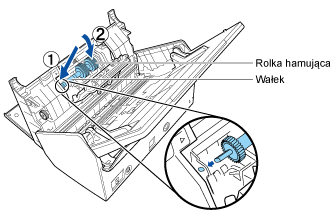 Montaż rolki hamującej do wałka