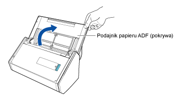Otwieranie podajnika papieru ADF (pokrywa)