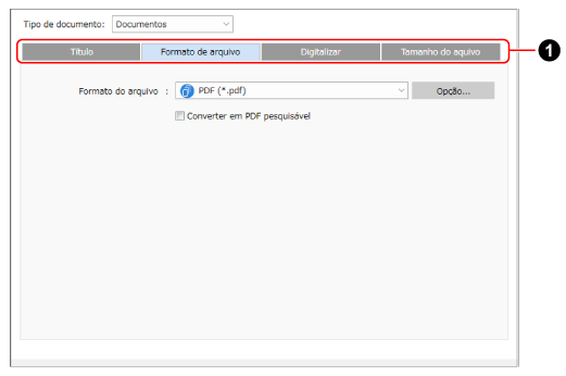 Detalhes das configurações