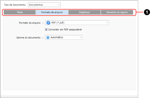 Configurações detalhadas