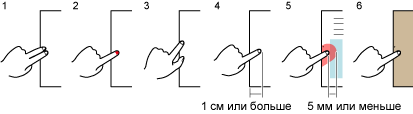 Примеры, когда изображения захваченных пальцев могут быть обнаружены неверно