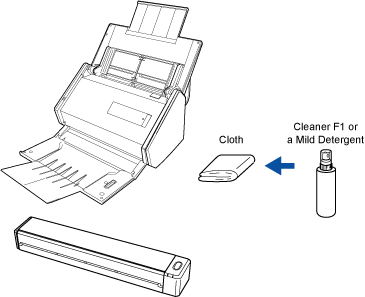 Cleaning the Outside of the ScanSnap