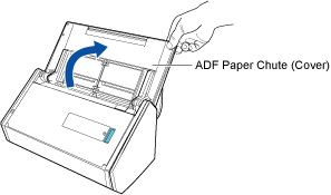 Opening the ADF Paper Chute (Cover)