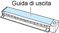 Chiusura della guida di uscita