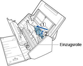 Anbringen der Einzugsrolle