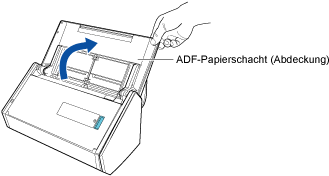 ADF-Papierschacht (Abdeckung) öffnen