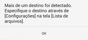 Mensagem de confirmação