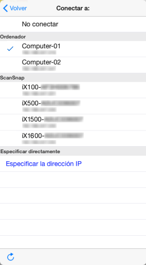 Lista de destinos