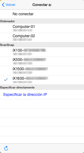 Lista de destinos
