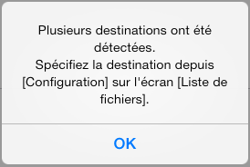 Message de confirmation