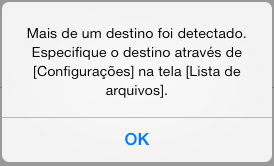 Mensagem de confirmação