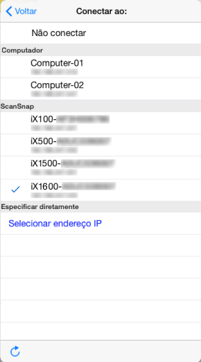 Lista de destinos