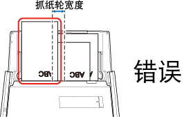 未放置于抓纸轮上方的文档