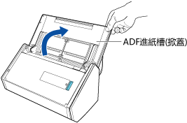 打開 ADF 進紙槽（掀蓋）