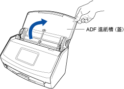 打開 ADF 進紙槽（掀蓋）