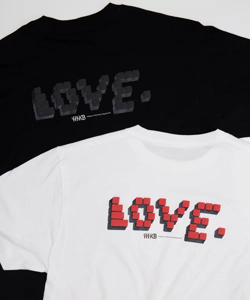 【HHKB × ZOZOTOWN】LOVE. TEE（2種）：6,600円（税込）