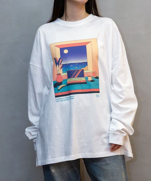 【HHKB × ZOZOTOWN】HAPPY TIME LONG SLEEVE TEE（2種）：7,150円（税込）
