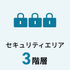 セキュリティエリア 3段階