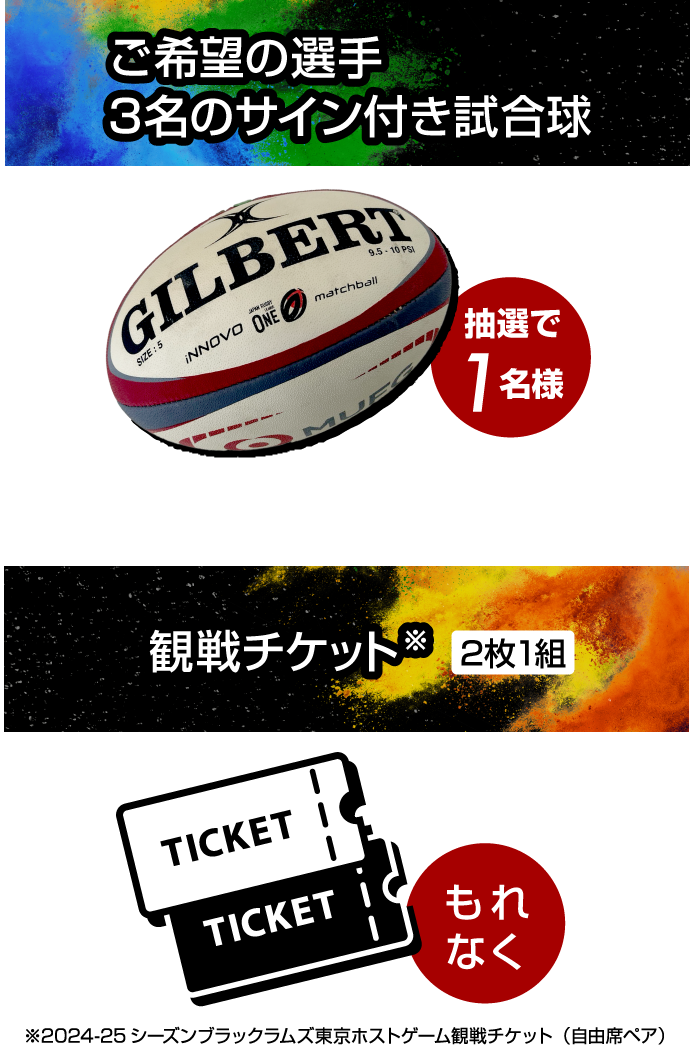 観戦チケット、試合球