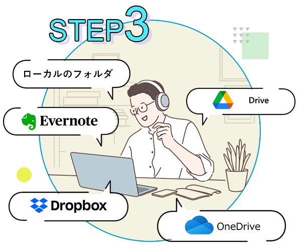 Step3 どこでも閲覧可能に！共有もカンタン