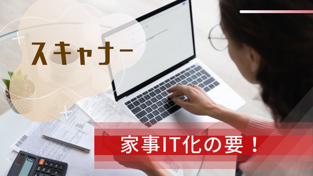 家計をパソコンで入力する様子
