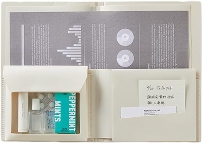 コクヨ 2つ折りドキュメントファイル〈BIZRACK〉（ミニポケット付き）
