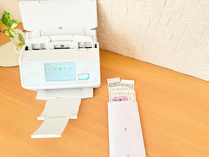 ScanSnap iX2500とおみくじ封筒