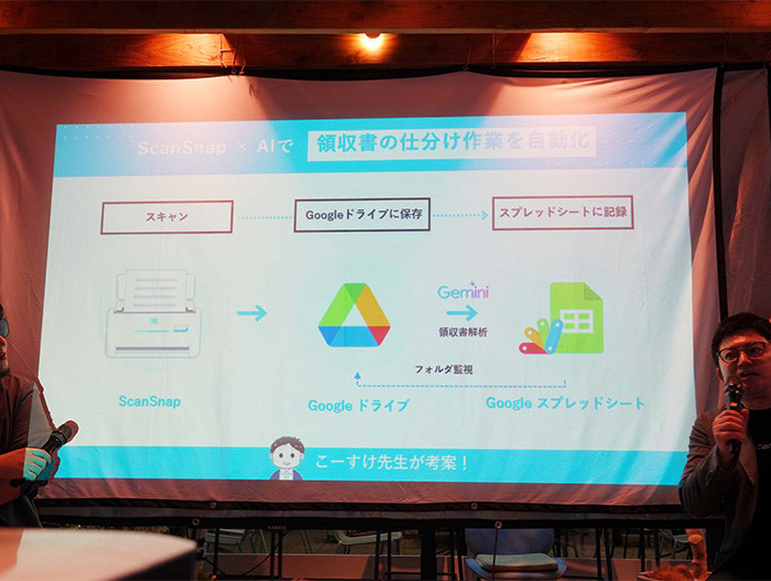 領収書の自動仕分け