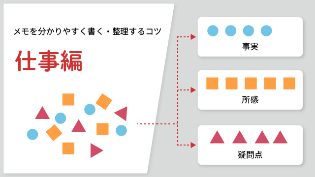 仕事のメモ整理のコツ