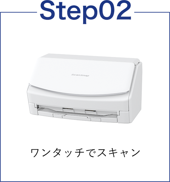Step2 ワンタッチでスキャン