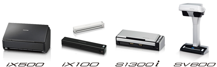 本キャンペーンの対象製品 ScanSnap iX500 iX100（ホワイト含む） S1300i S1100 SV600
