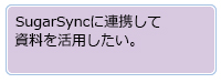 SugarSyncに連携して資料を活用したい。