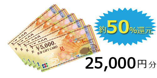ScanSnapを買うと、抽選で、50%相当のJCBギフトカードが当たる。