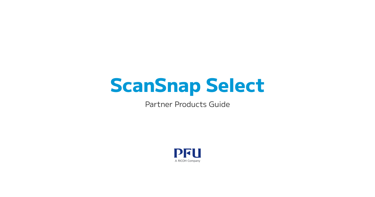 会計業務｜ScanSnap Select