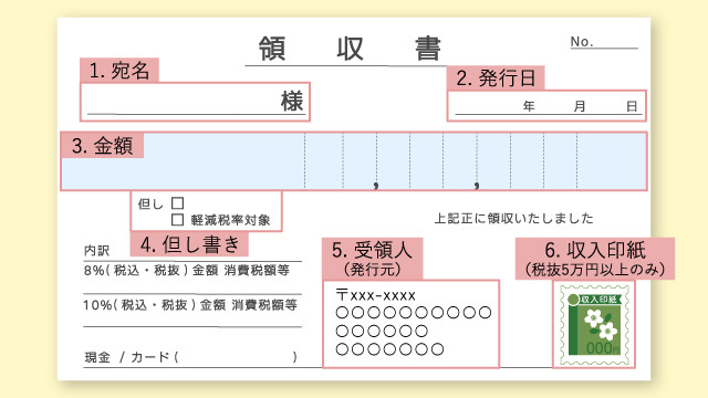 領収書 サンプル